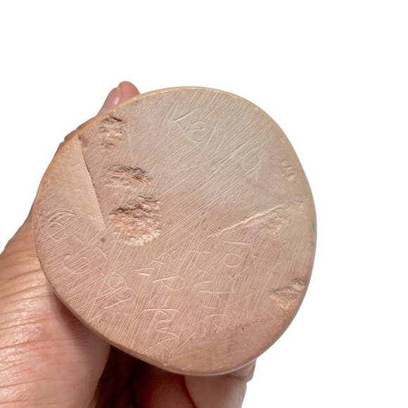 Hand-Carved African Soapstone Sculpture Kissing Lovers Abstract Art - Picture 8 of 9